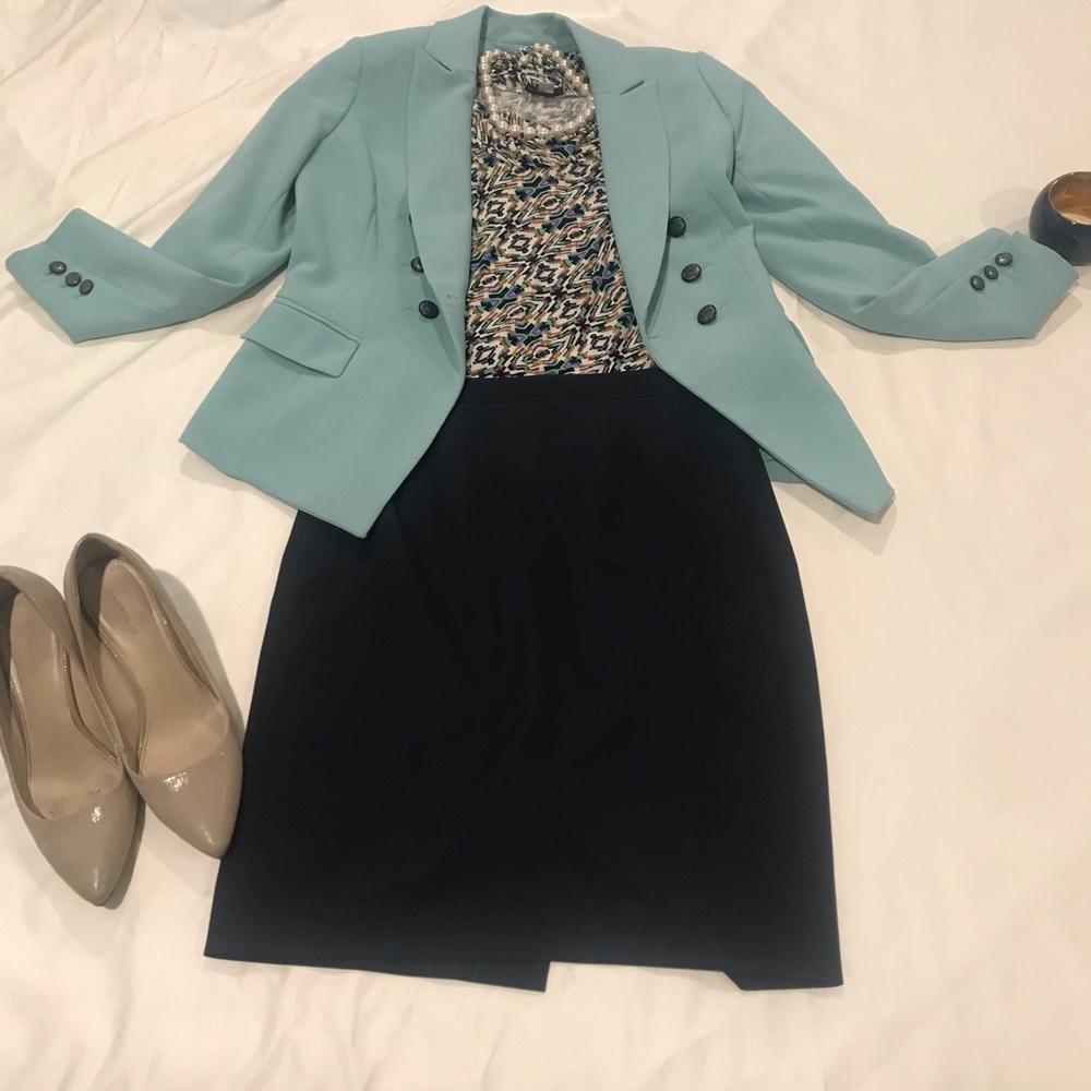 Tahari multi color top
